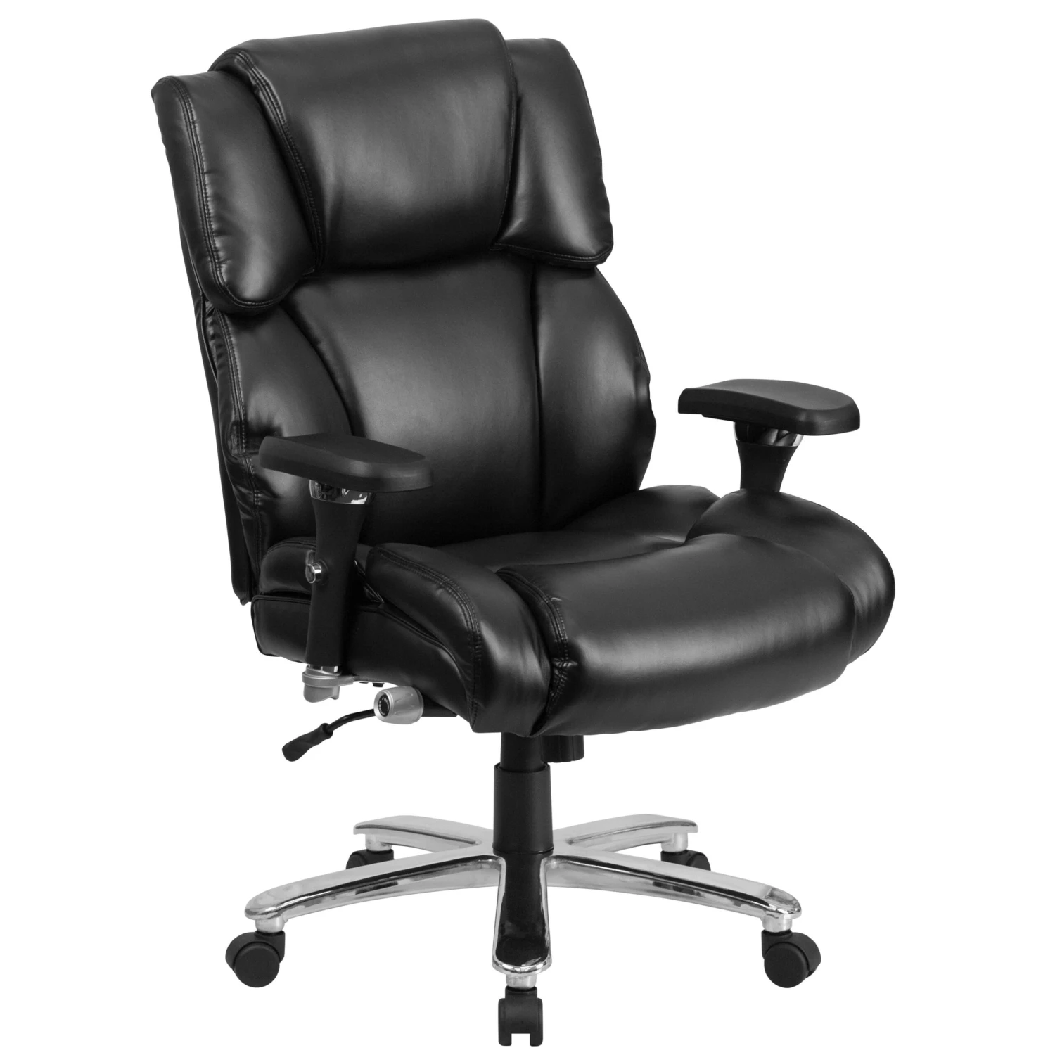 Flash HERCULES Series 24/7 Intensive Use Big & Tall 400 Lb. Rated Executive Swivel Ergonomic Office Chair With Lumbar Knob And Tufted Headrest & Back - Image 14