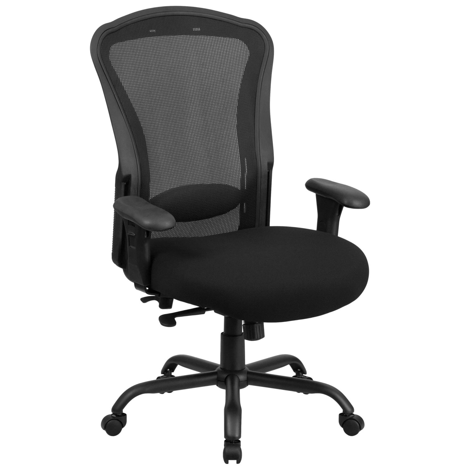Flash HERCULES Series 24/7 Intensive Use Big & Tall 400 Lb. Rated Mesh Multifunction Swivel Ergonomic Office Chair With Synchro-Tilt