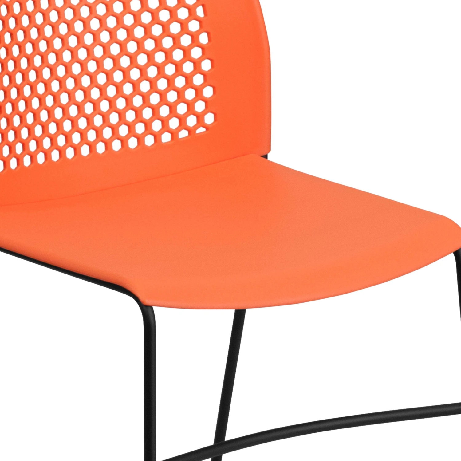 Flash HERCULES Series 661 Lb. Capacity Stack Chair With Air-Vent Back And Powder Coated Sled Base - Image 11