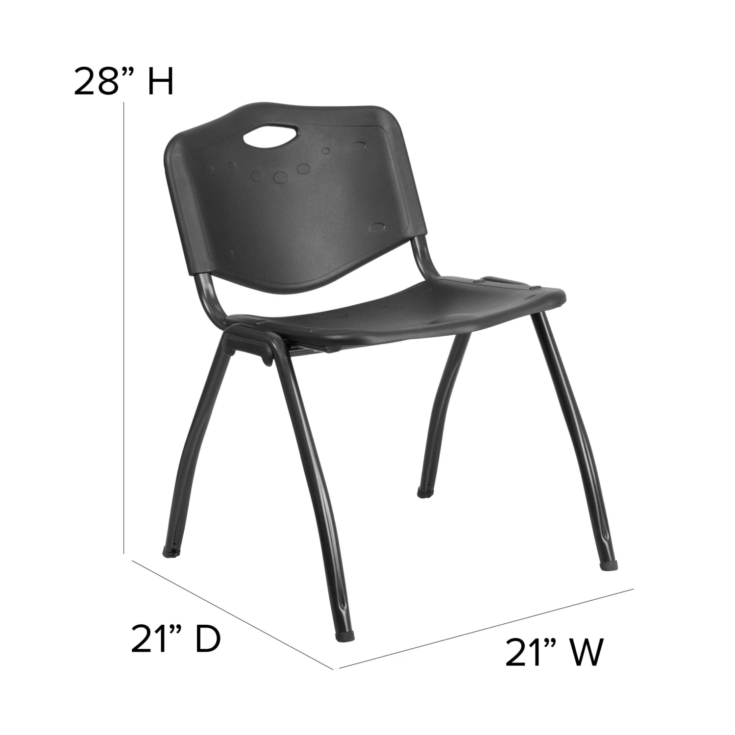 Flash HERCULES Series 880 Lb. Capacity Plastic Stack Chair - Image 6