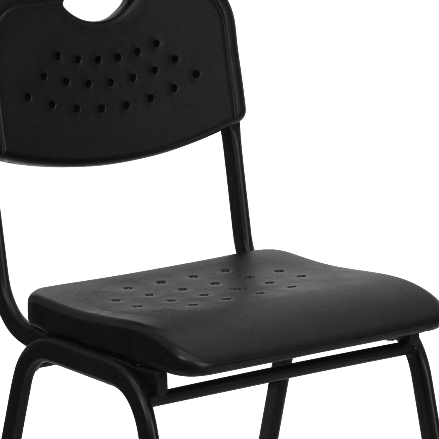 Flash HERCULES Series 880 Lb. Capacity Plastic Stack Chair With Open Back - Image 8