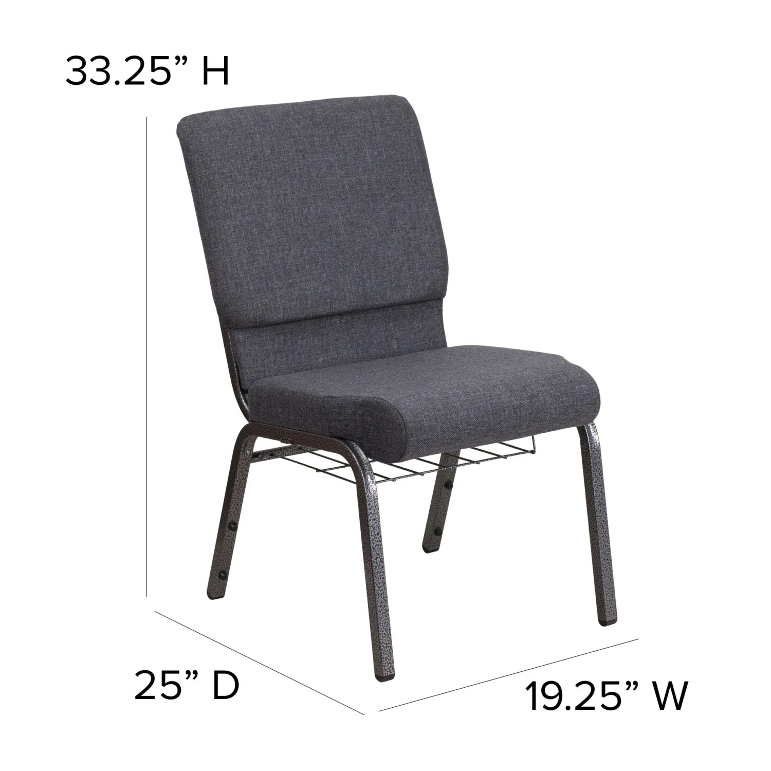 Flash HERCULES Series Auditorium Chair - Chair With Storage - 19inch Wide Seat - Image 5