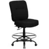 Flash HERCULES Series Big & Tall 400 Lb. Rated Ergonomic Drafting Chair With Rectangular Back
