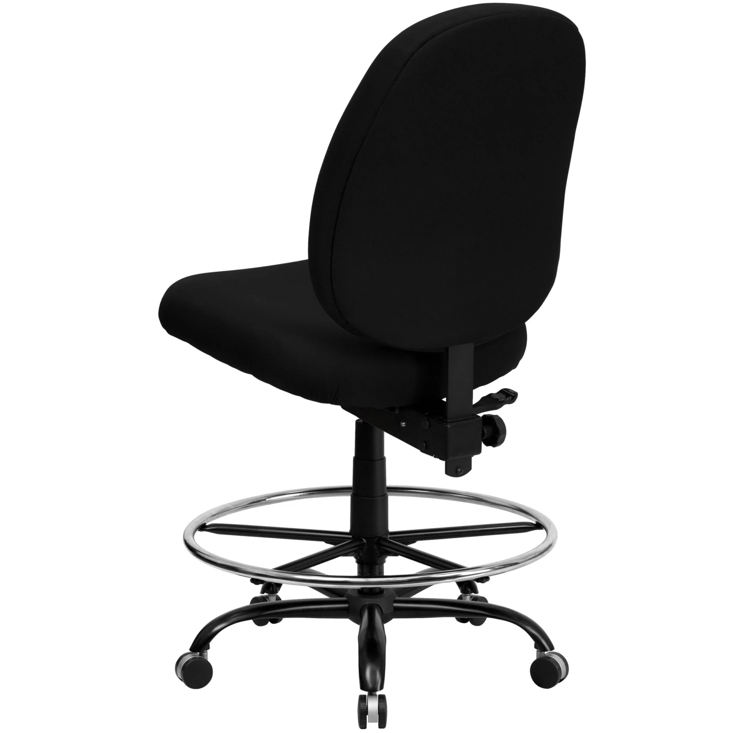 Flash HERCULES Series Big & Tall 400 Lb. Rated Fabric Ergonomic Drafting Chair With Adjustable Back Height - Image 3