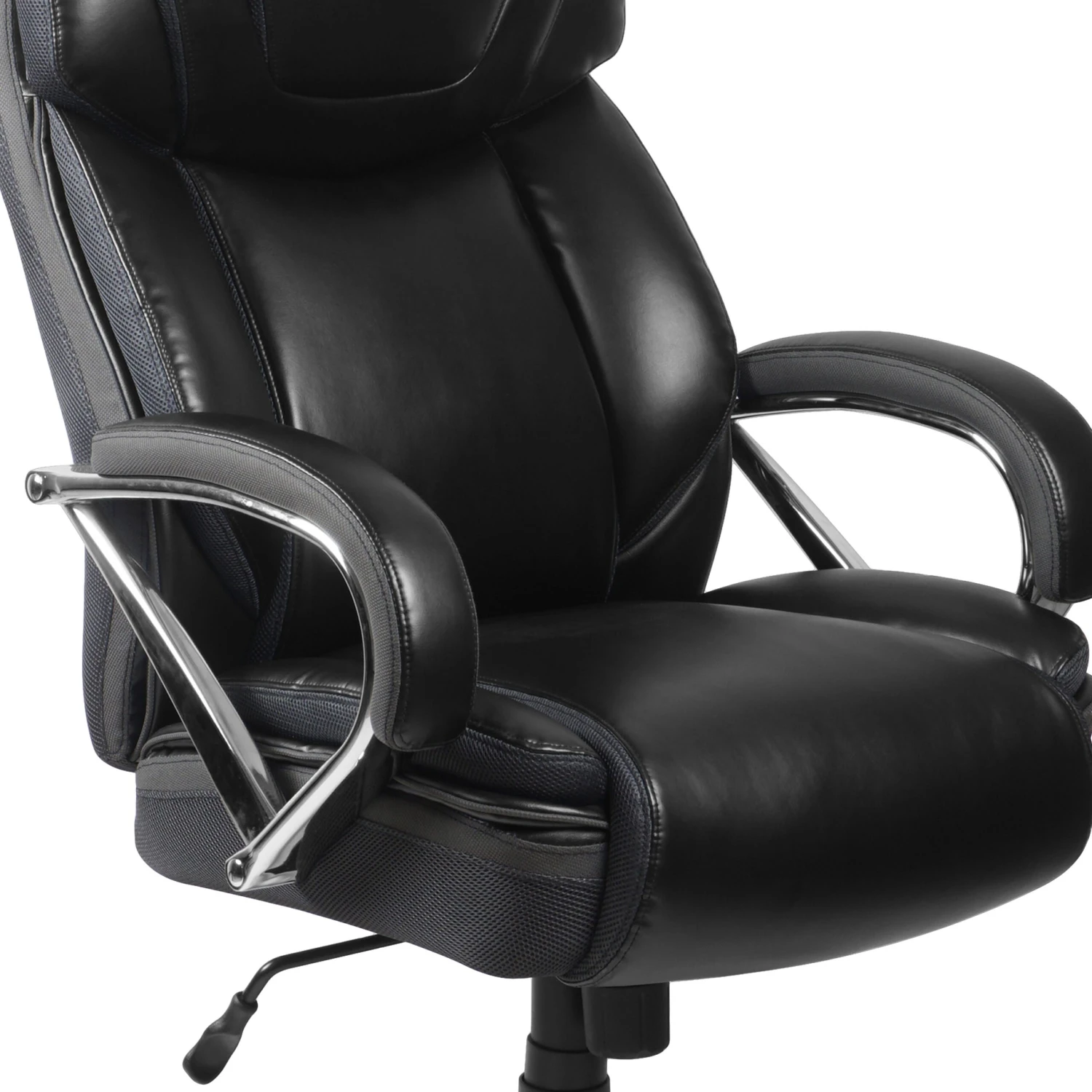 Flash HERCULES Series Big & Tall 500 Lb. Rated LeatherSoft Executive Swivel Ergonomic Office Chair With Extra Wide Seat - Image 12
