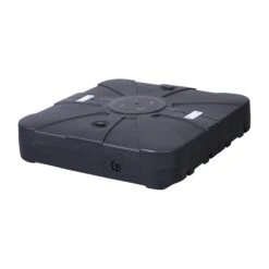 Flash Hank Heavy Duty Weather-Resistant Universal Offset Umbrella Base With Grooved Handles And Built-In Wheels