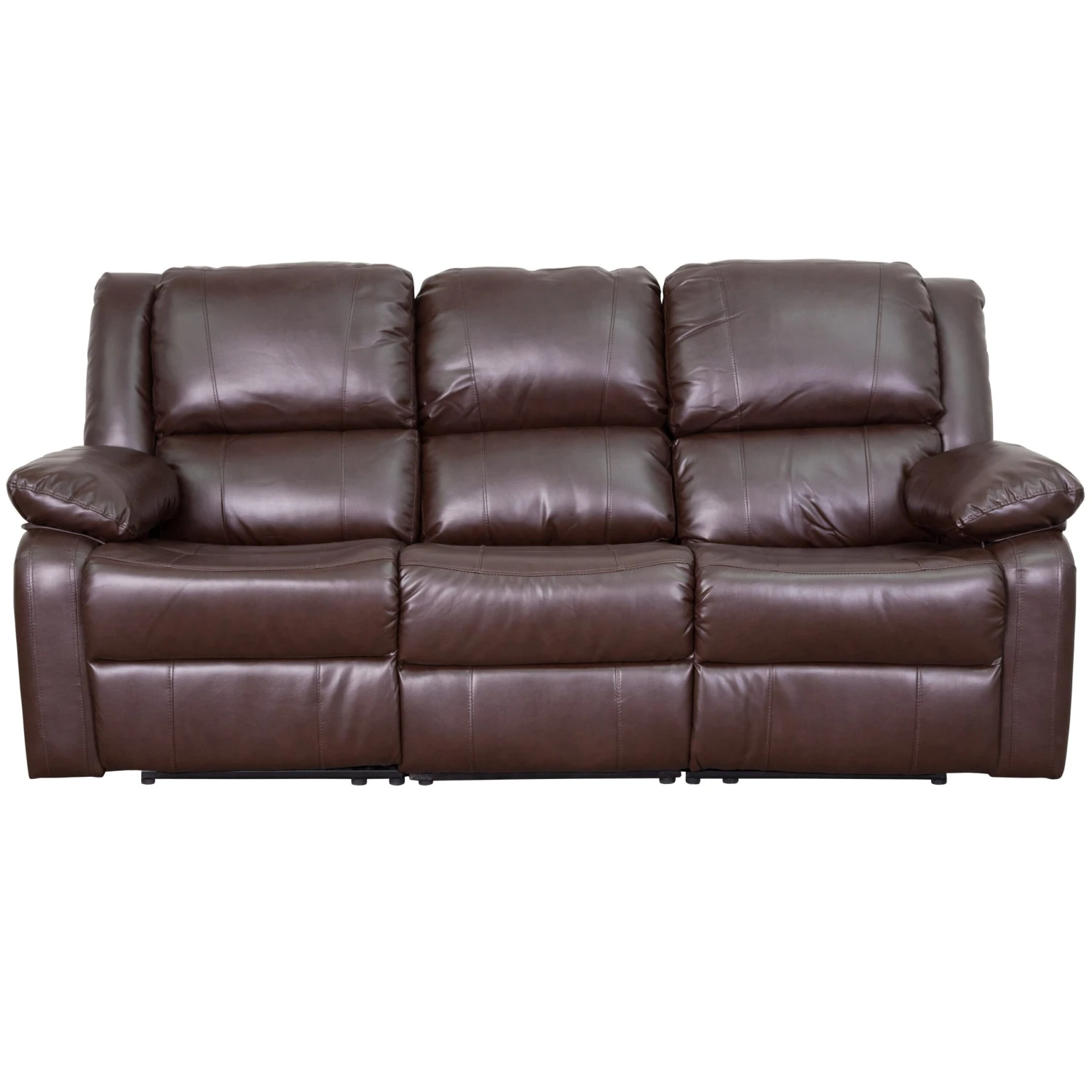 Flash Harmony Series LeatherSoft Sofa With Two Built-In Recliners - Image 16