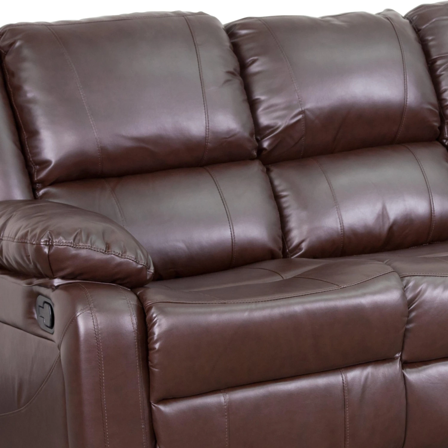 Flash Harmony Series LeatherSoft Sofa With Two Built-In Recliners - Image 17