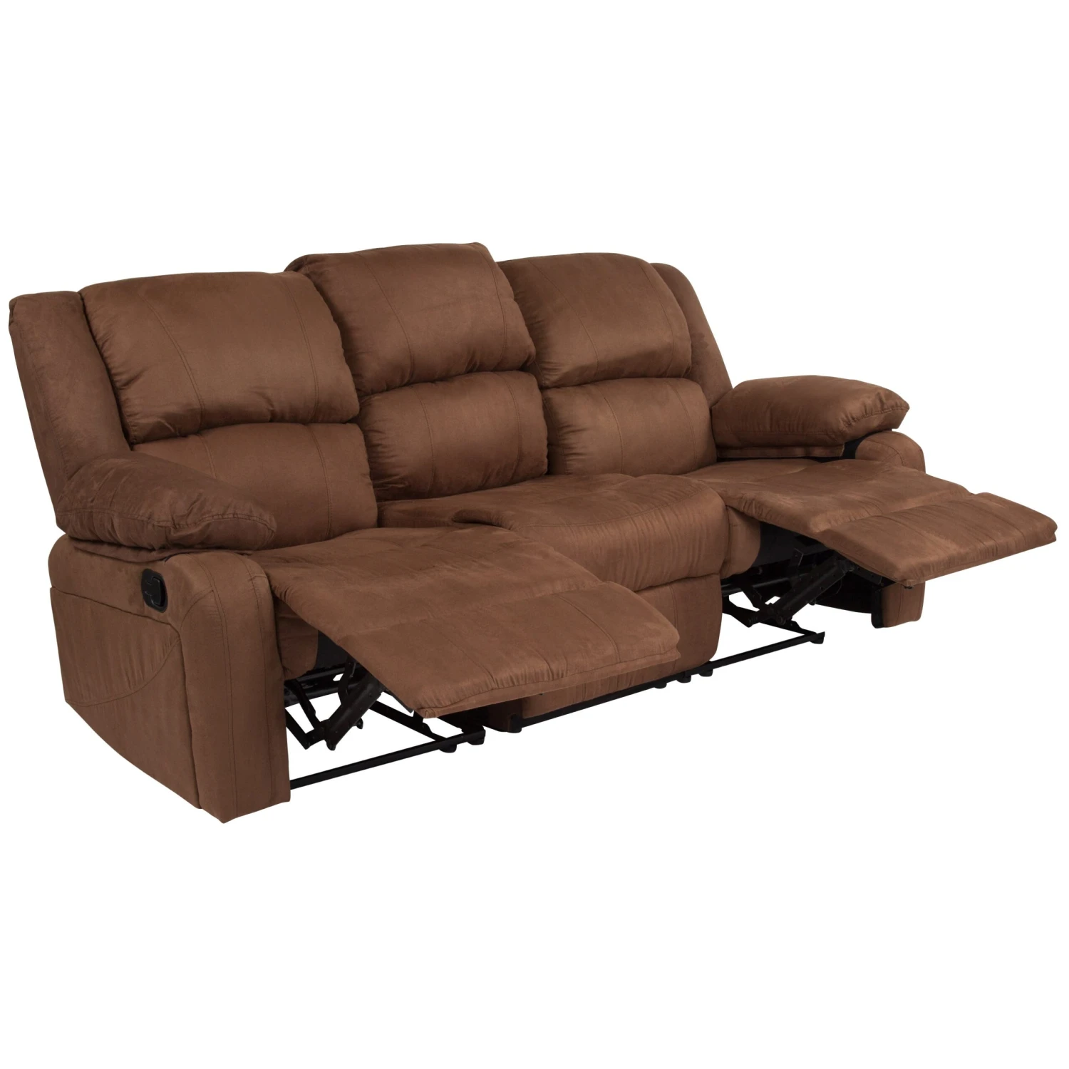 Flash Harmony Series LeatherSoft Sofa With Two Built-In Recliners - Image 4