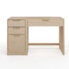 Kayden Home Office Modular Single-Drawer Desk With 3 Drawer File Cabinet