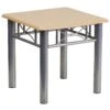 Flash Laminate End Table With Steel Frame