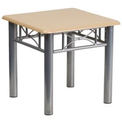 Flash Laminate End Table With Steel Frame