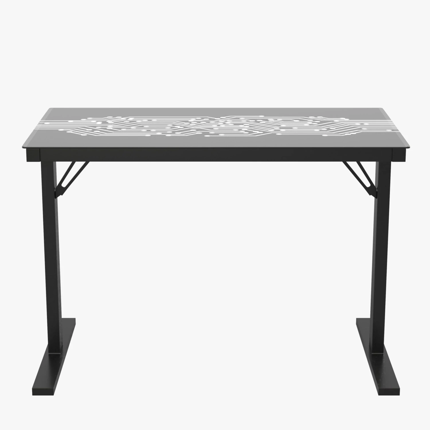 MetriX 7 Gaming Desk With Circuit Board Inspired LED Lighted Top, 43" Gaming Computer PC Desk With Remote Controlled LED Lights - Image 8