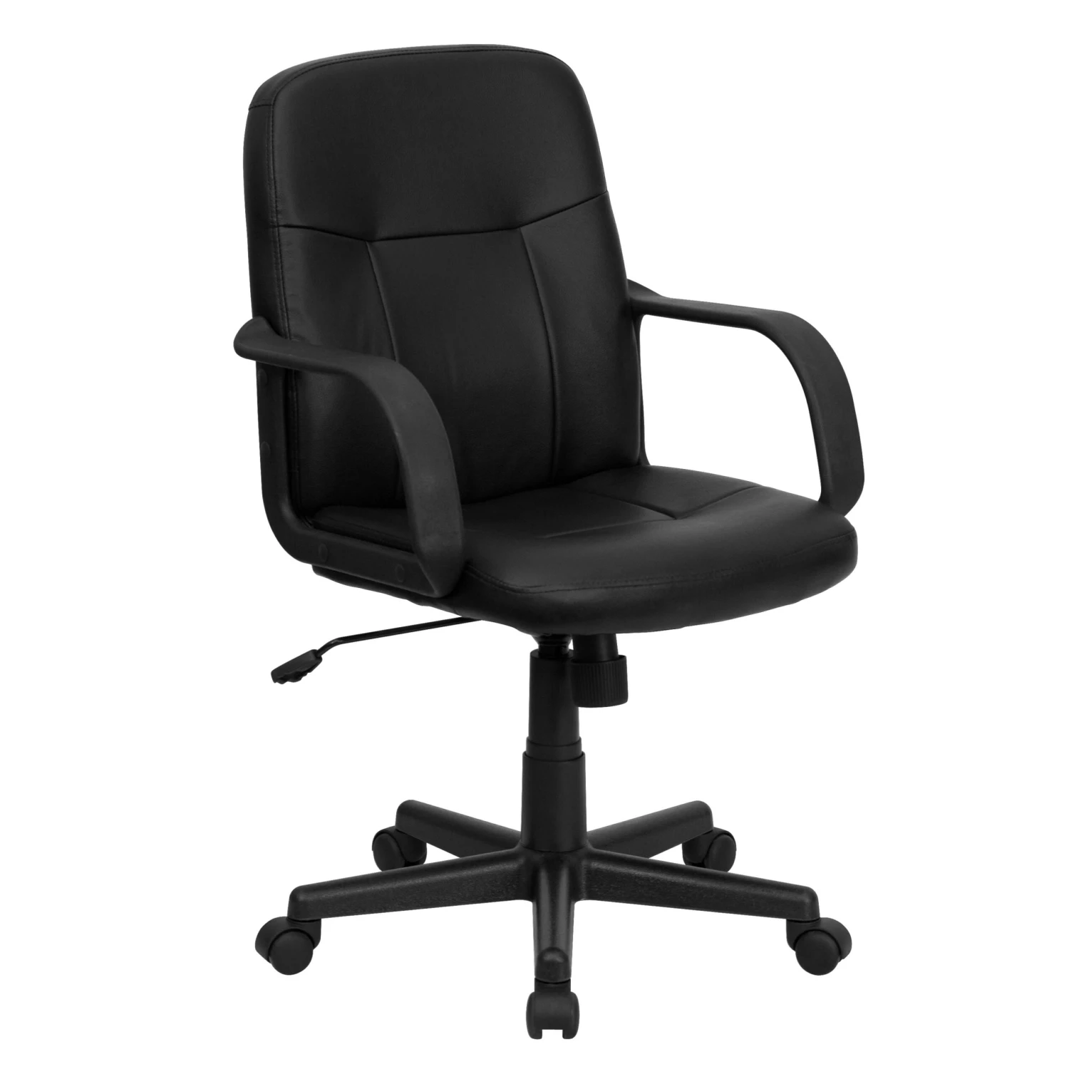 Flash Mid-Back Glove Vinyl Executive Swivel Office Chair With Arms - Image 13