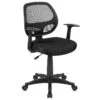 Flash Mid-Back Mesh Swivel Task Office Chair With T-Arms