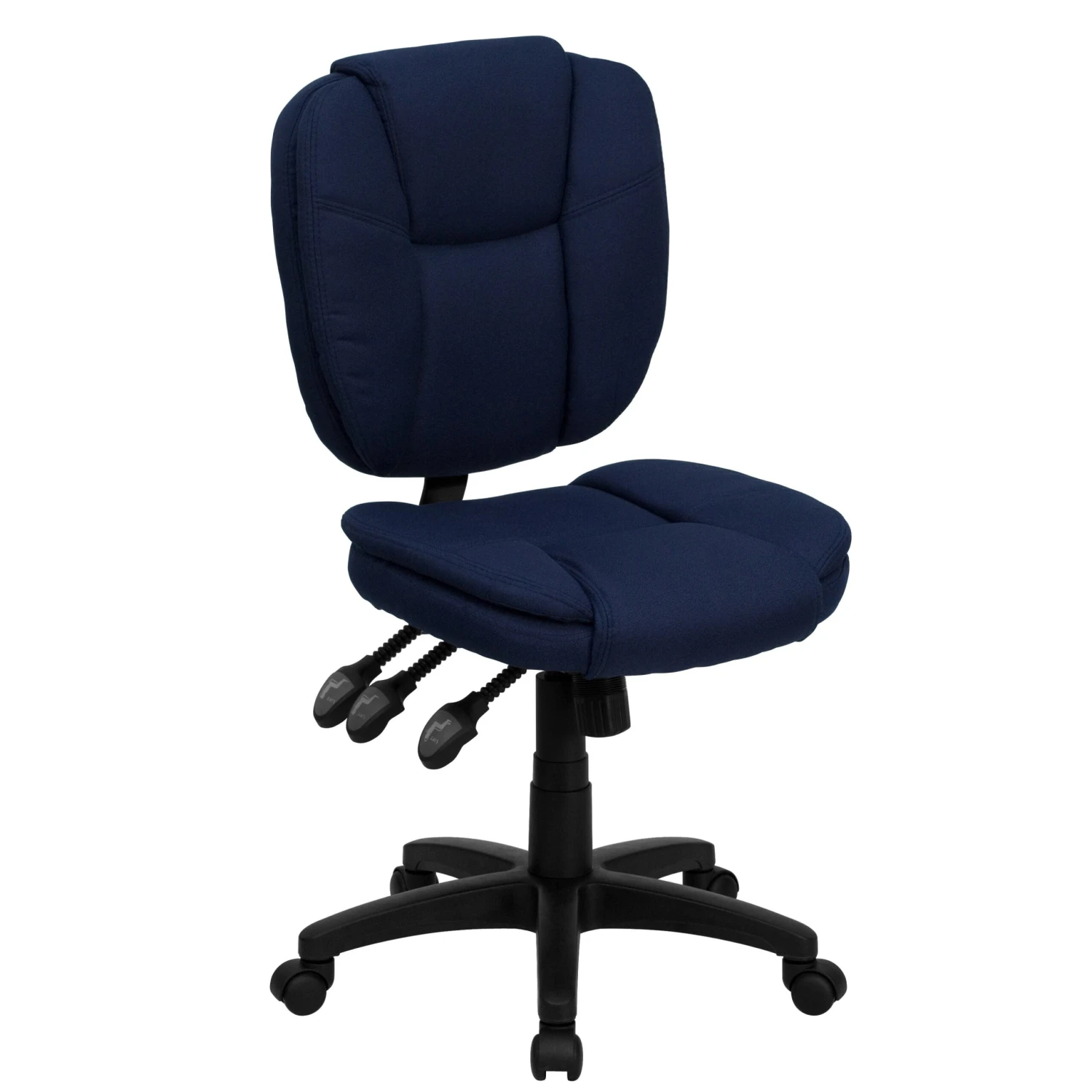 Flash Mid-Back Multifunction Swivel Ergonomic Task Office Chair With Pillow Top Cushioning - Image 11