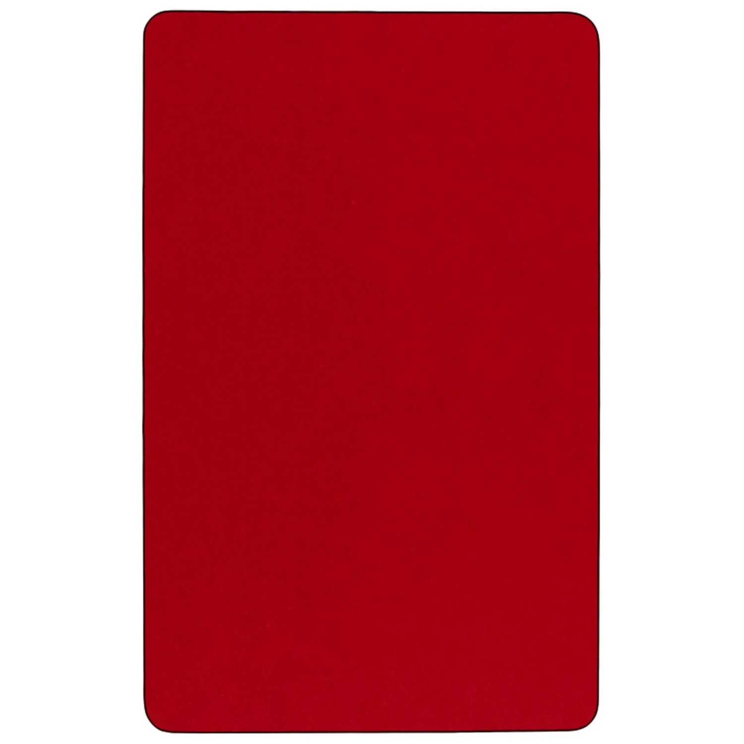 Flash Mobile 30''W X 72''L Rectangular Thermal Laminate Activity Table - Height Adjustable Short Legs - Image 6