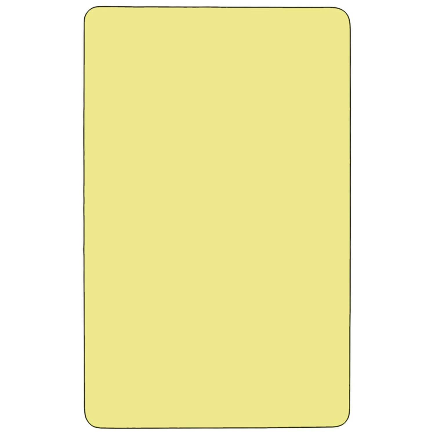 Flash Mobile 30''W X 72''L Rectangular Thermal Laminate Activity Table - Height Adjustable Short Legs - Image 9