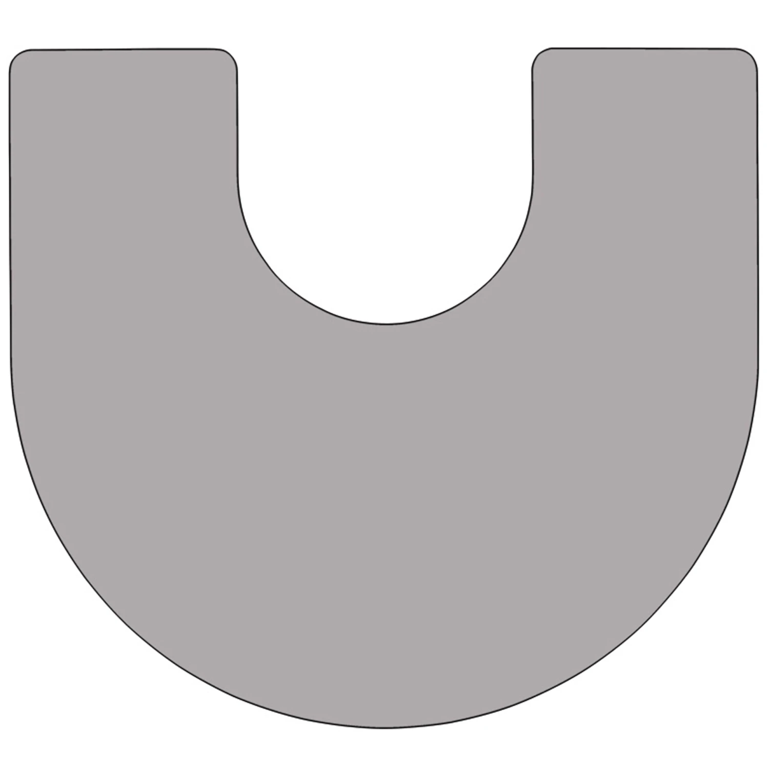 Flash Mobile 60''W X 66''L Horseshoe Thermal Laminate Activity Table - Standard Height Adjustable Legs - Image 12