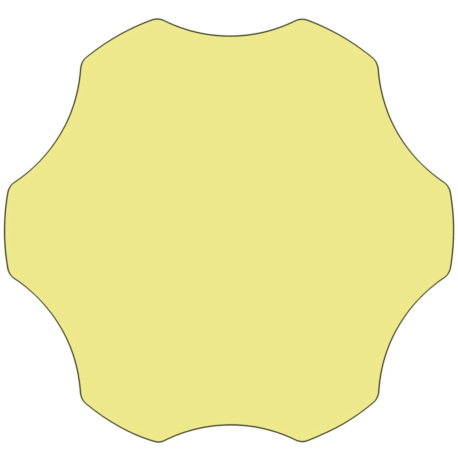 Flash Mobile 60'' Flower Thermal Laminate Activity Table - Standard Height Adjustable Legs - Image 9