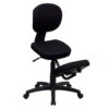 Flash Mobile Ergonomic Kneeling Posture Task Office Chair With Back