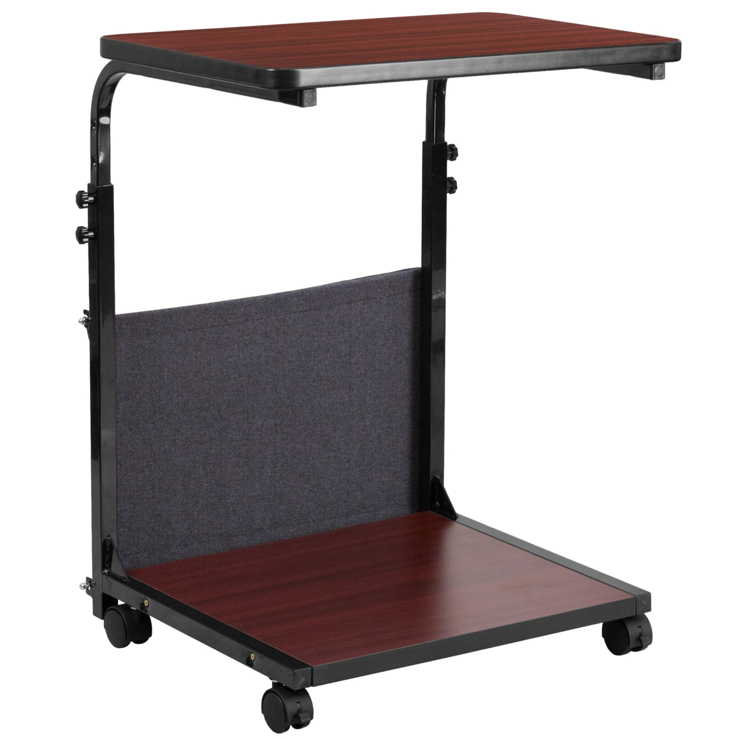 Flash Mobile Sit-Down, Stand-Up Computer Ergonomic Desk With Removable Pouch (Adjustable Range 27'' - 46.5'') - Image 6