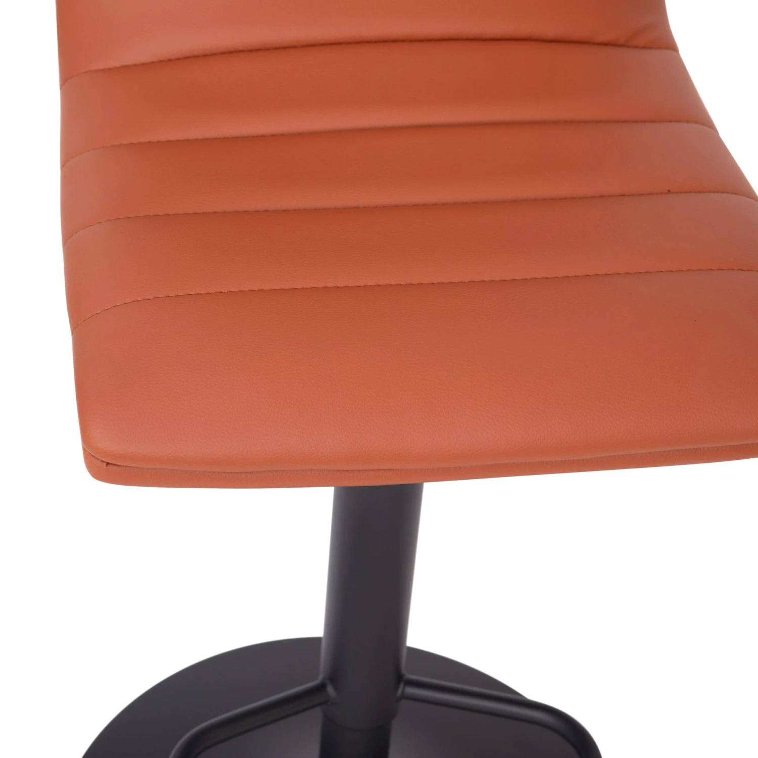 Flash Modern Vinyl Adjustable Height Barstool With Horizontal Stitch Back - Image 8