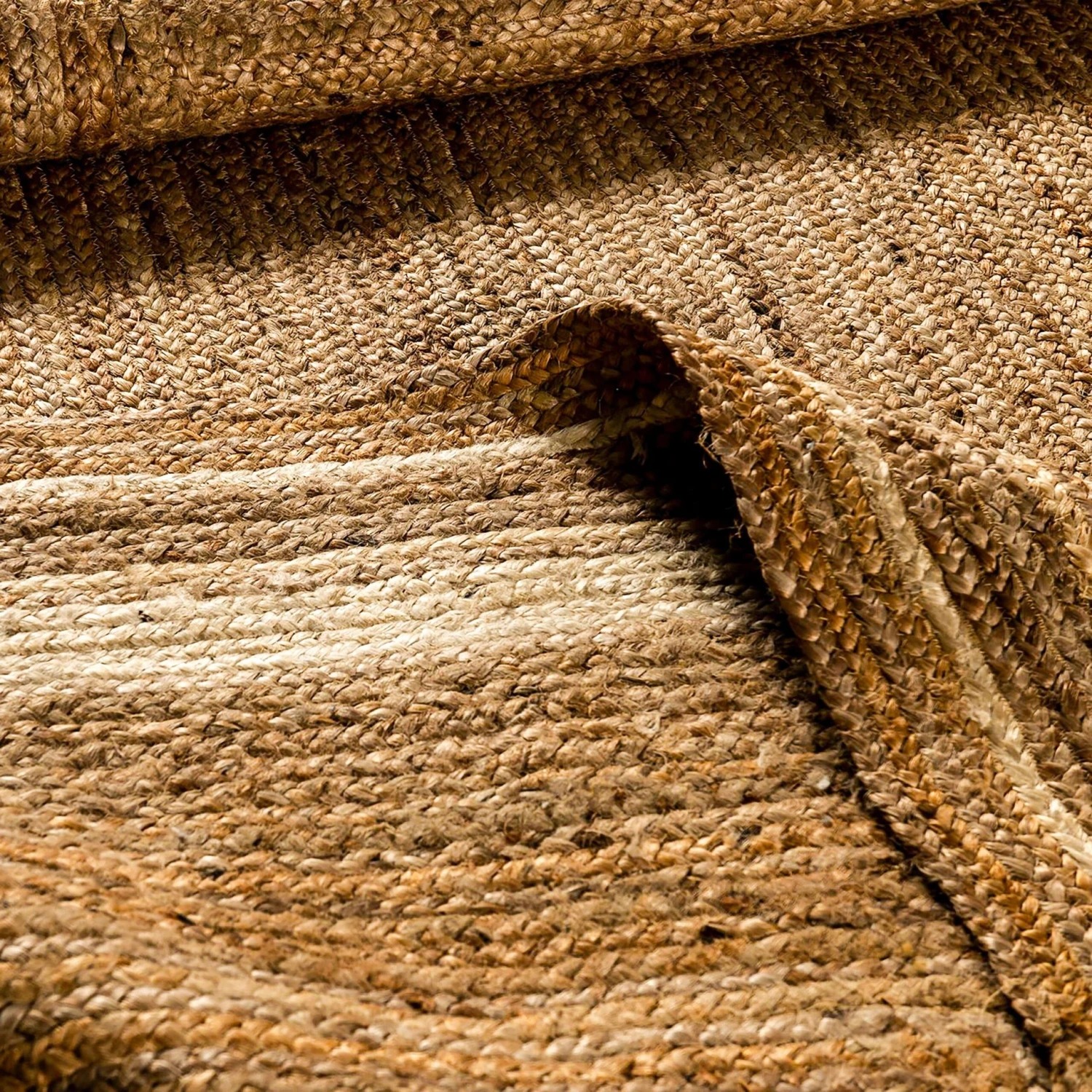 Flash Natural Fiber Jute Area Rug - Braided Indoor Jute Rug - Natural Area Rugs - Image 14