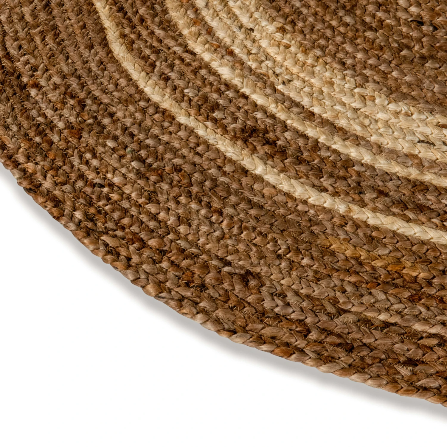 Flash Natural Fiber Jute Area Rug - Braided Indoor Jute Rug - Natural Area Rugs - Image 7