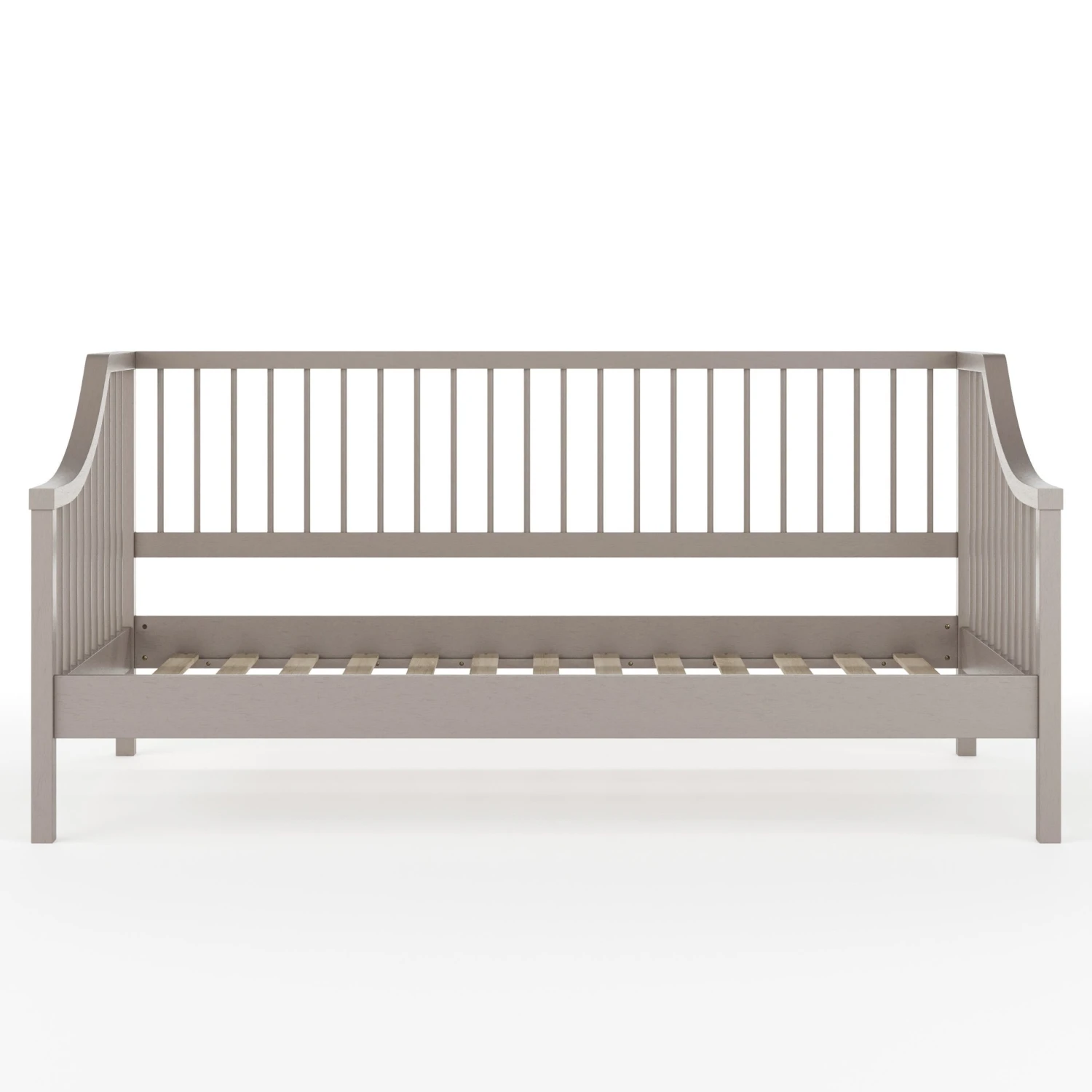 Neely Solid Wood Platform Daybed With Wooden Spindles And Slatted Foundation With No Box Spring Required - Image 10