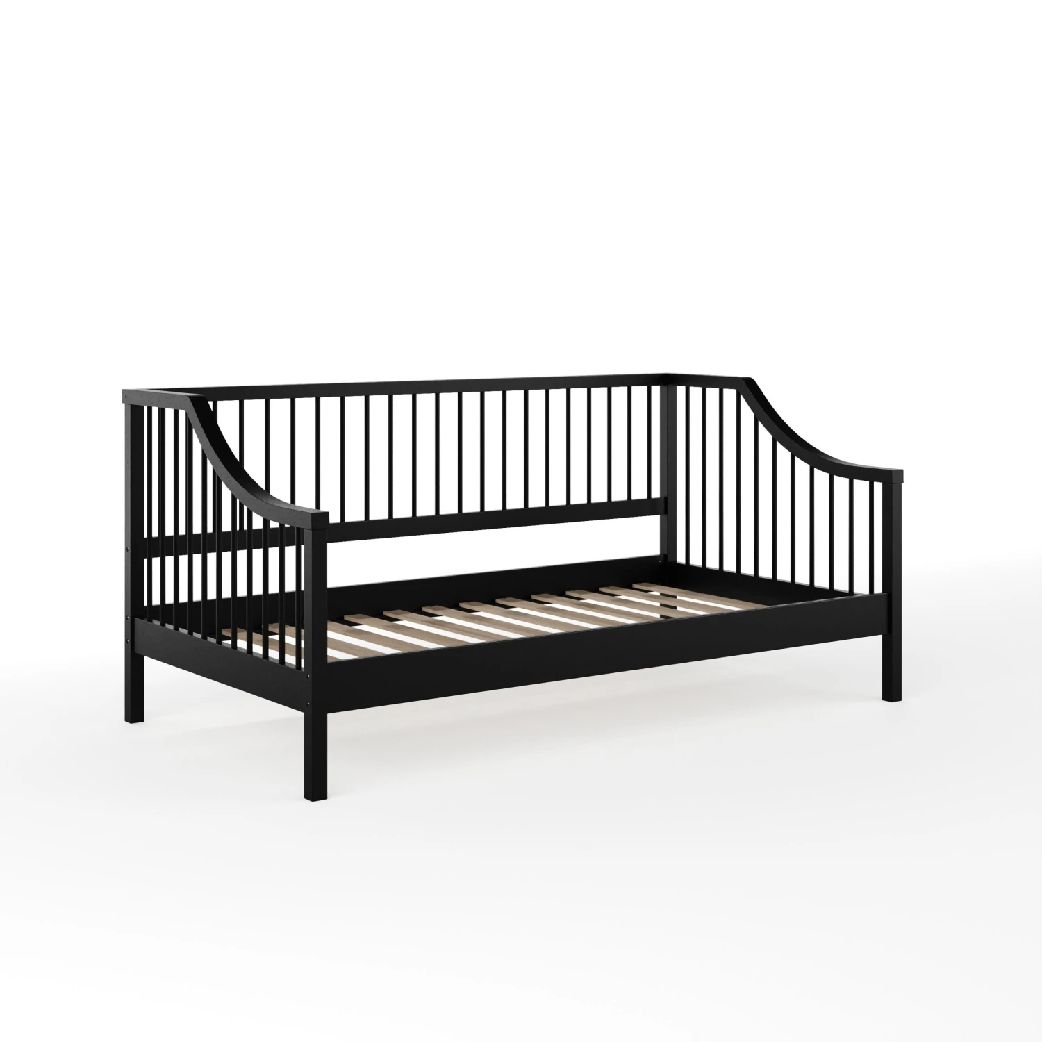 Neely Solid Wood Platform Daybed With Wooden Spindles And Slatted Foundation With No Box Spring Required - Image 12