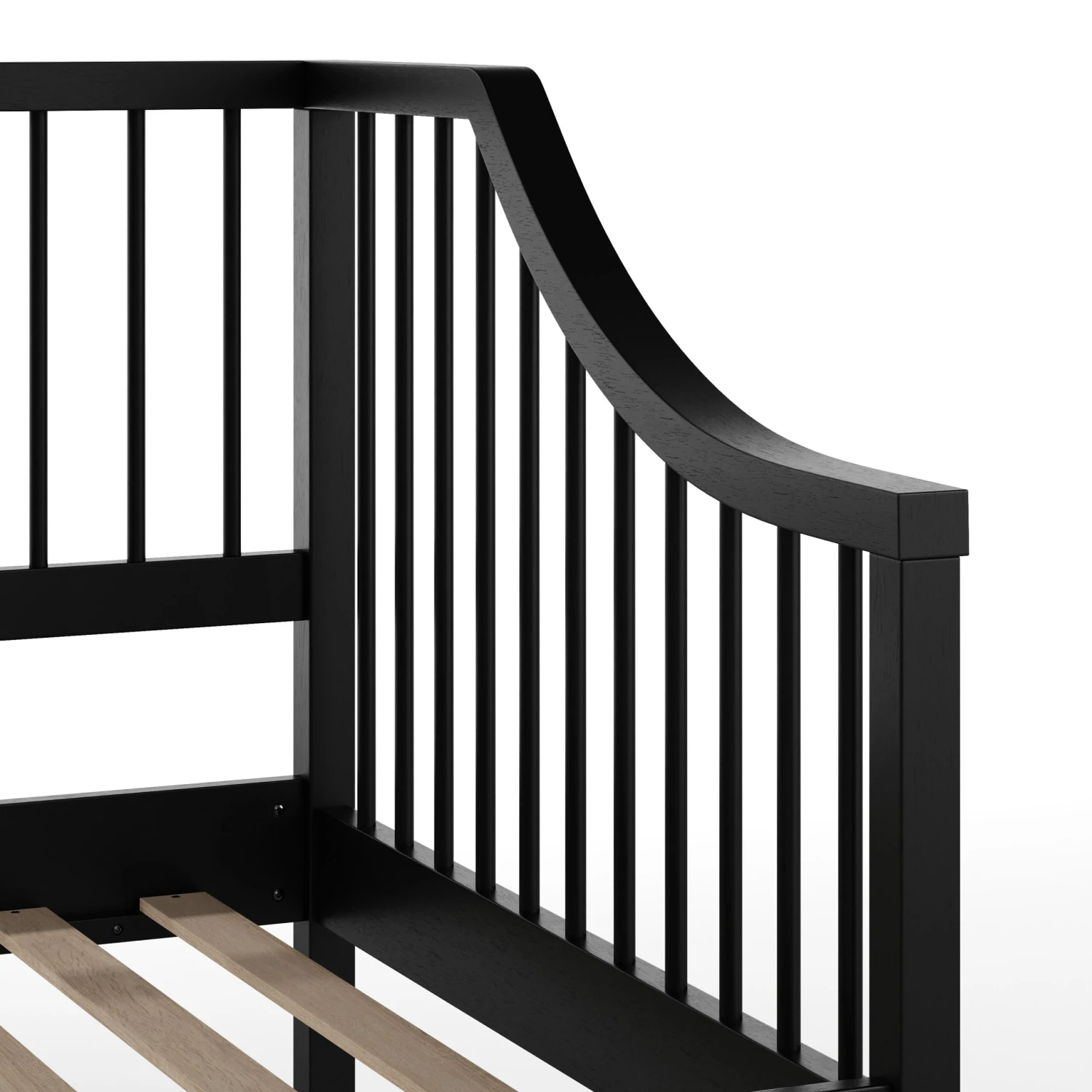 Neely Solid Wood Platform Daybed With Wooden Spindles And Slatted Foundation With No Box Spring Required - Image 19