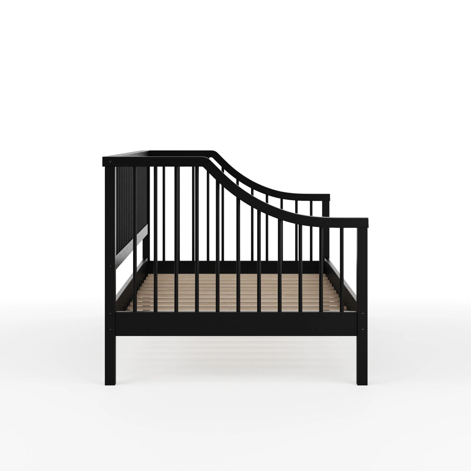 Neely Solid Wood Platform Daybed With Wooden Spindles And Slatted Foundation With No Box Spring Required - Image 20