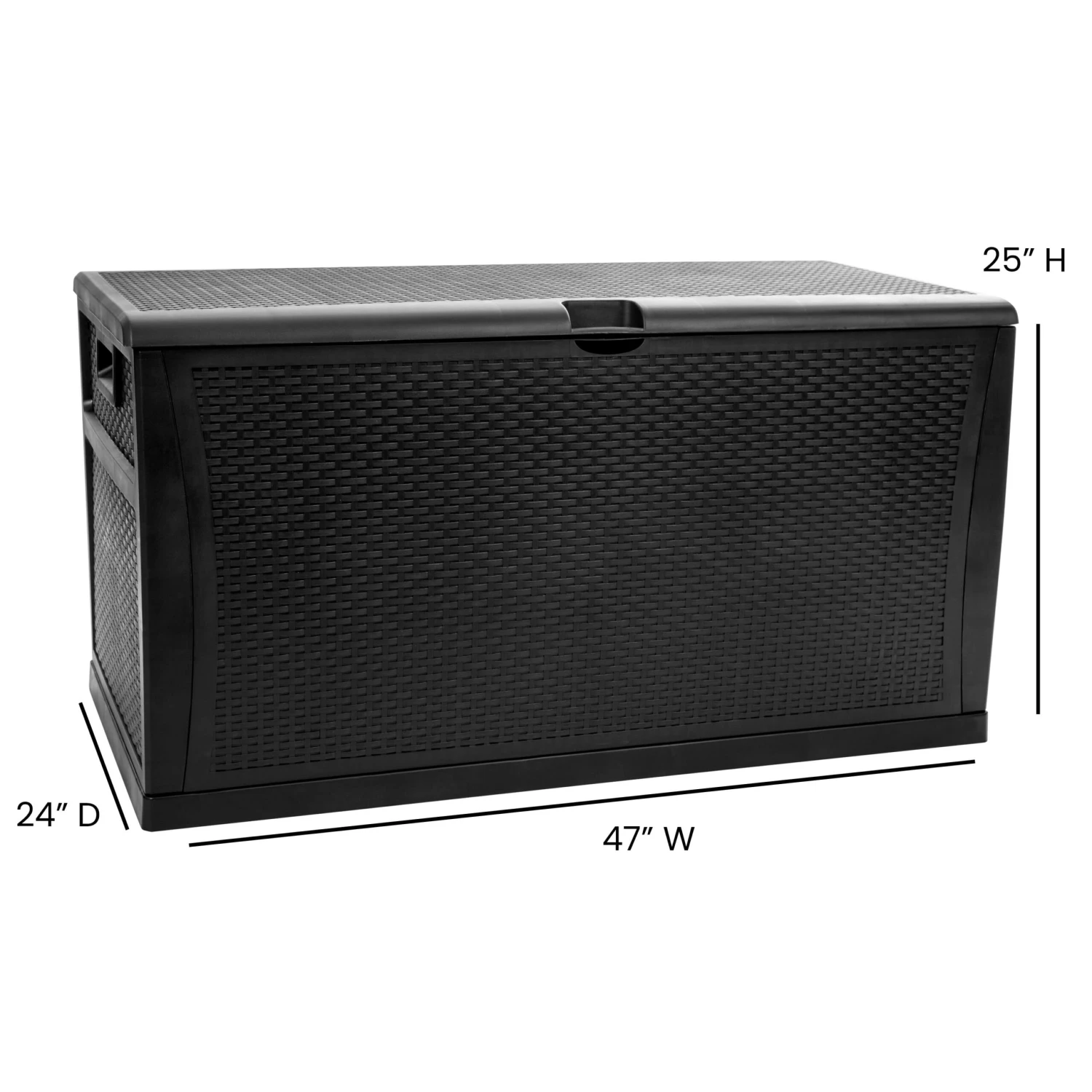 Flash Nobu 120 Gallon Plastic Deck Box - Outdoor Waterproof Storage Box For Patio Cushions, Garden Tools And Pool Toys - Image 5
