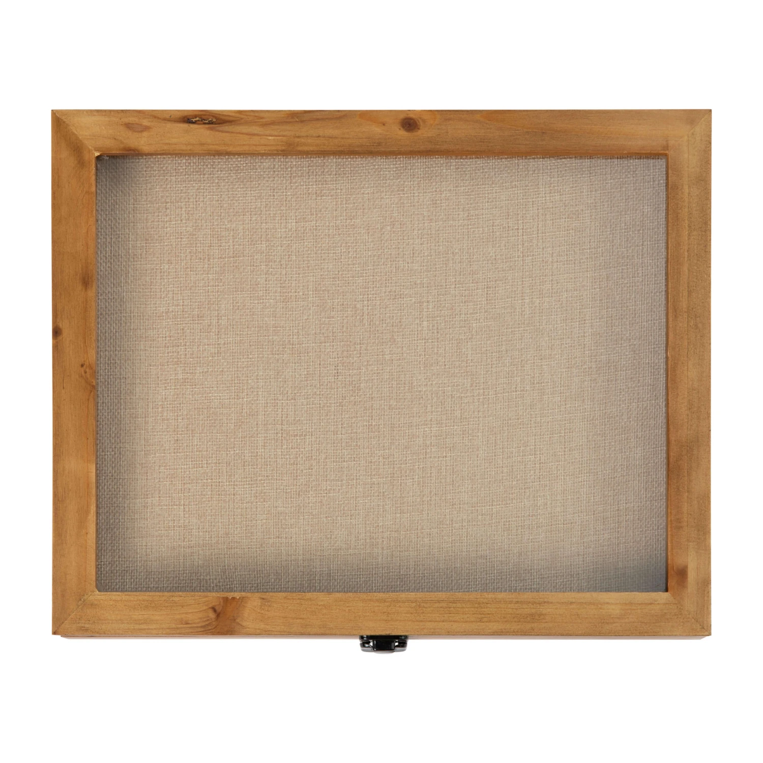 Flash Peyton Shadow Box Display Case With Linen Liner, Push Pins And Solid Pine Wood Frame - Image 11