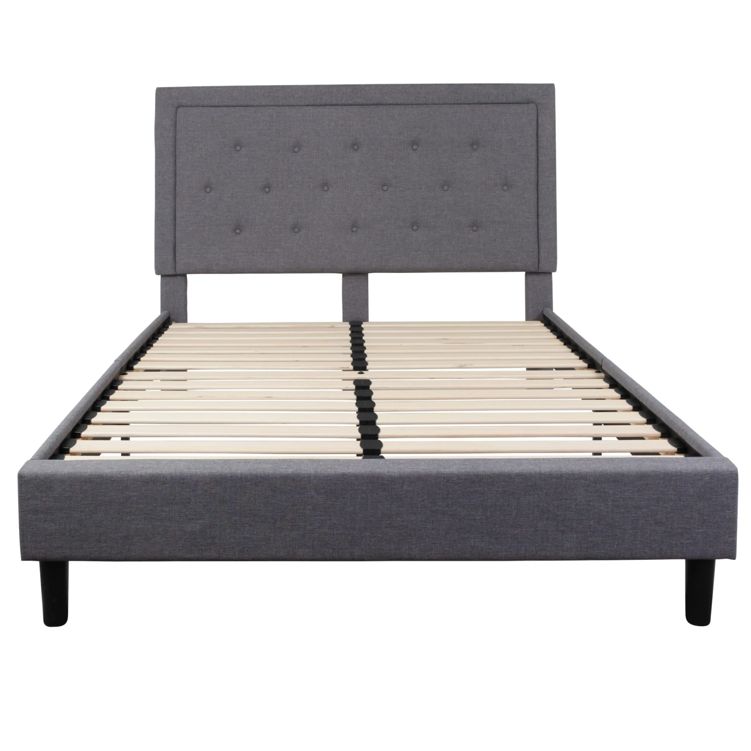 Flash Roxbury Tufted Upholstered Platform Bed With 10 Inch CertiPUR-US Certified Foam And Pocket Spring Mattress - Image 11