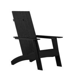 Flash Sawyer Modern All-Weather Poly Resin Wood Adirondack Chair