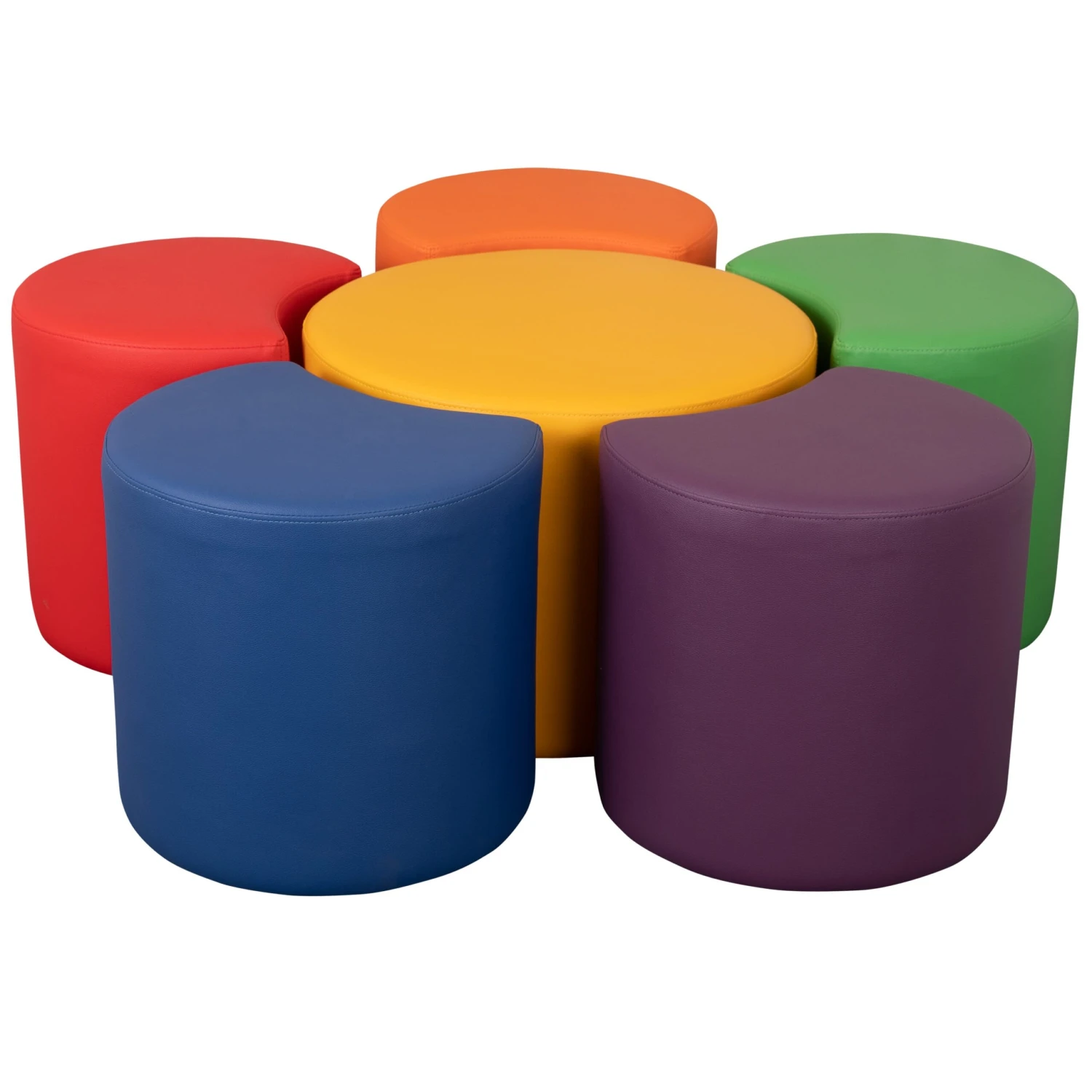 Flash Soft Seating Flexible Flower Set For Classrooms And Common Spaces Colors (18"H)