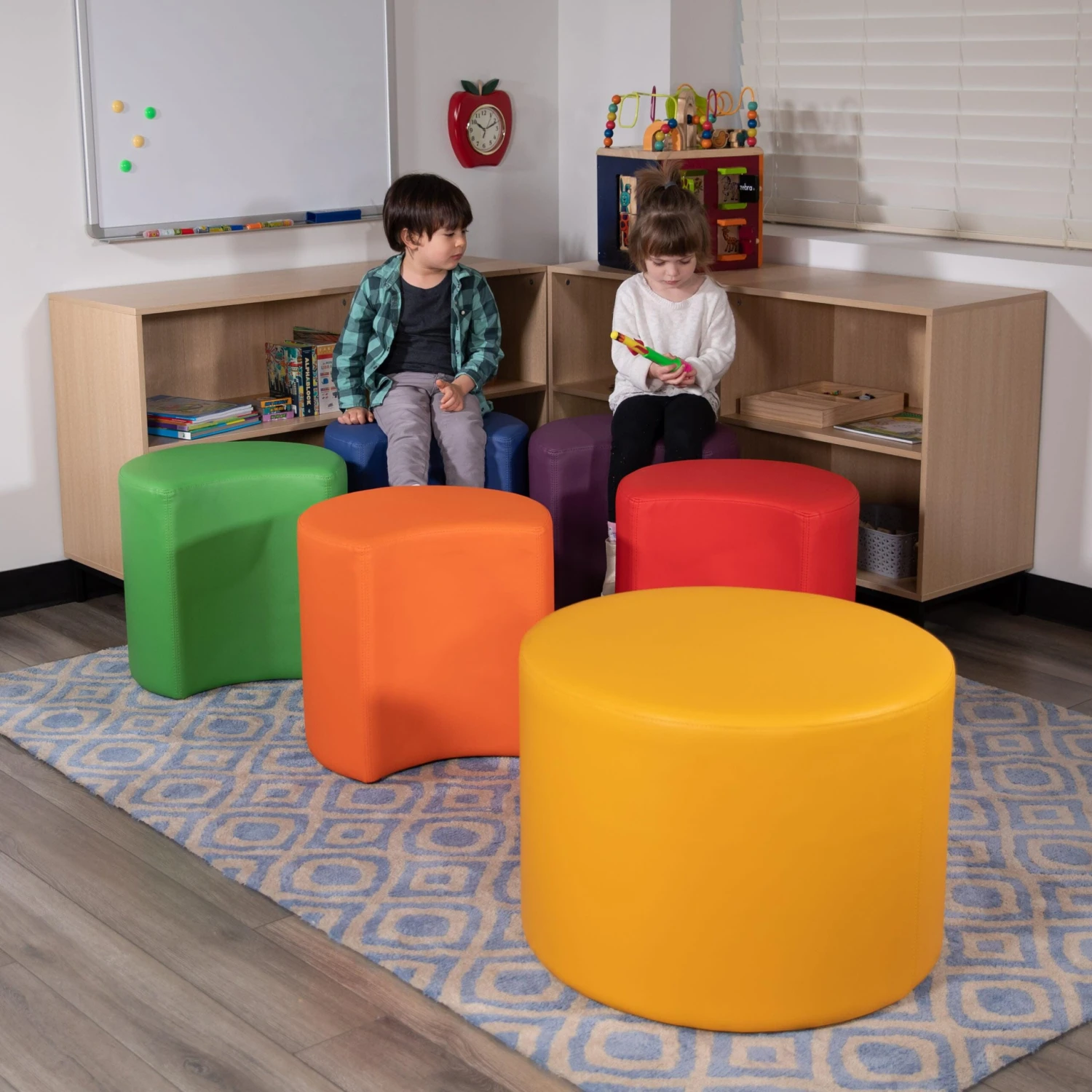 Flash Soft Seating Flexible Flower Set For Classrooms And Common Spaces Colors (18"H) - Image 3