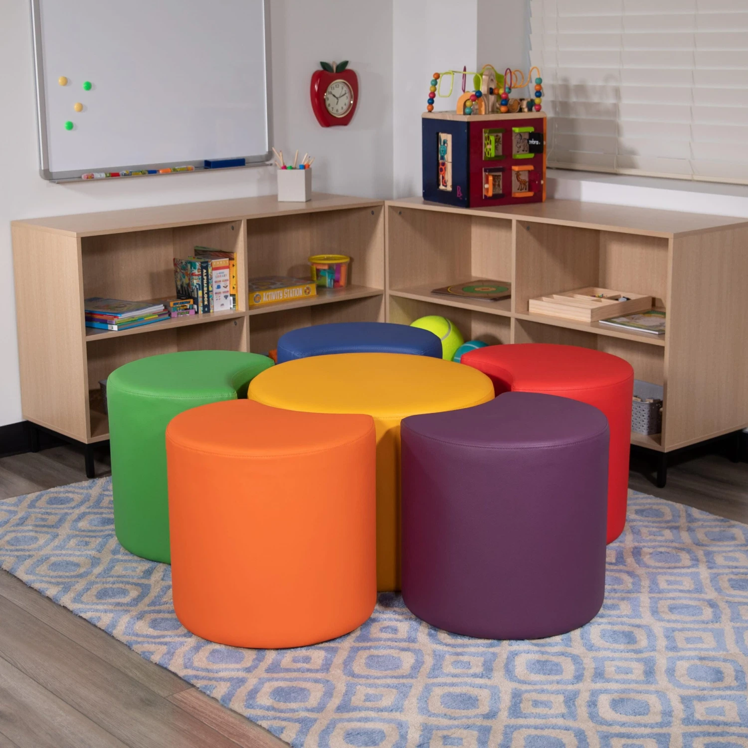 Flash Soft Seating Flexible Flower Set For Classrooms And Common Spaces Colors (18"H) - Image 8