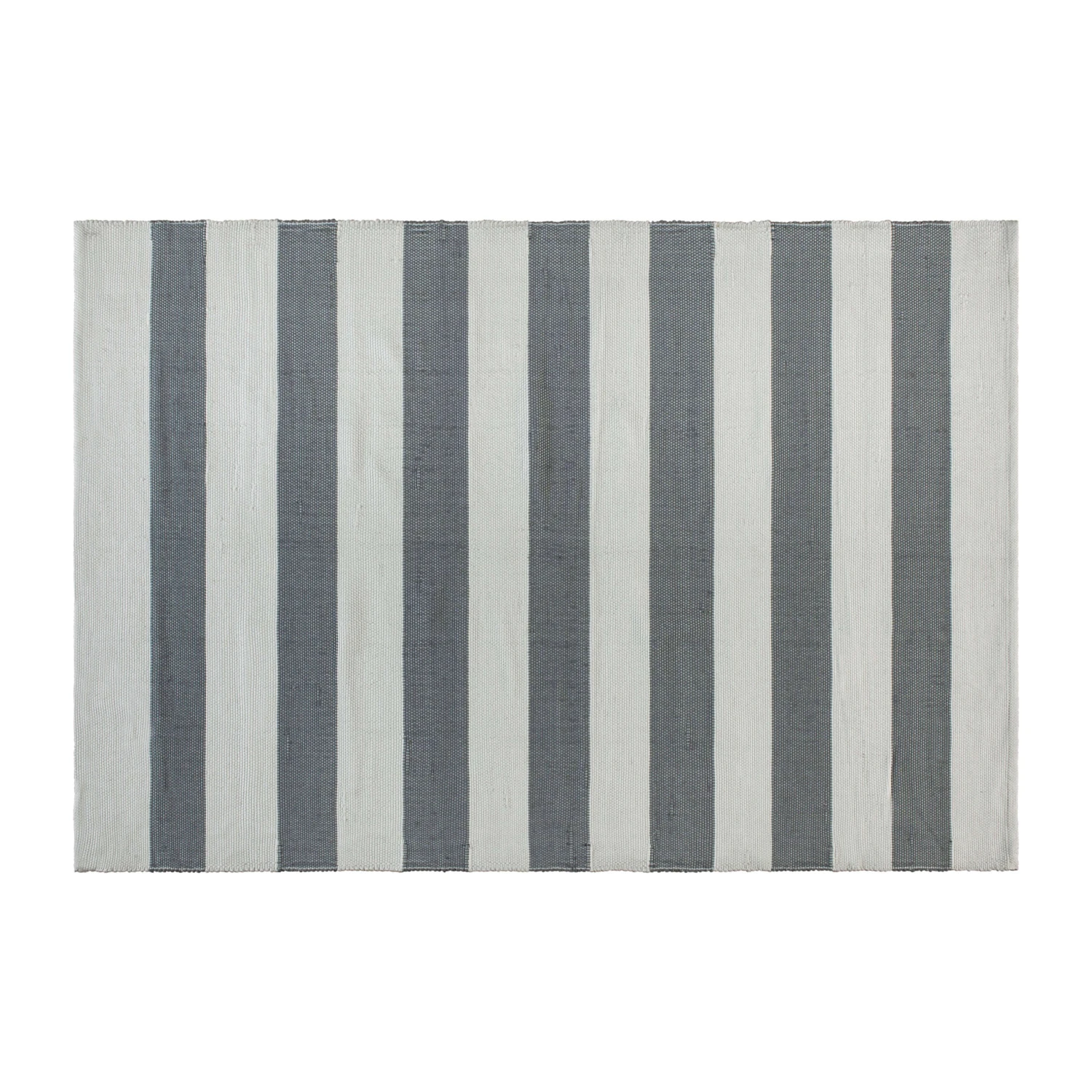 Flash Striped Handwoven Indoor/Outdoor Cabana Style Stain Resistant Area Rug
