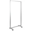 Flash Transparent Acrylic Mobile Partition With Lockable Casters