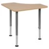 Flash Triangular Collaborative Student Desk (Adjustable From 22.3" To 34") - Home And Classroom