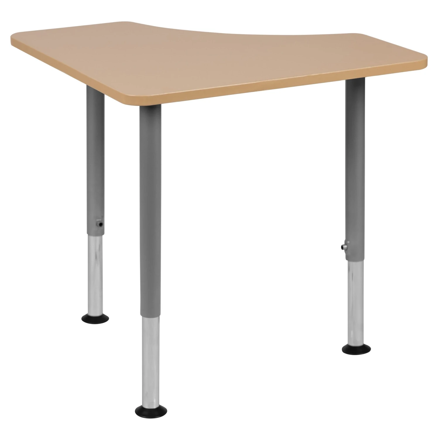 Flash Triangular Collaborative Student Desk (Adjustable From 22.3" To 34") - Home And Classroom