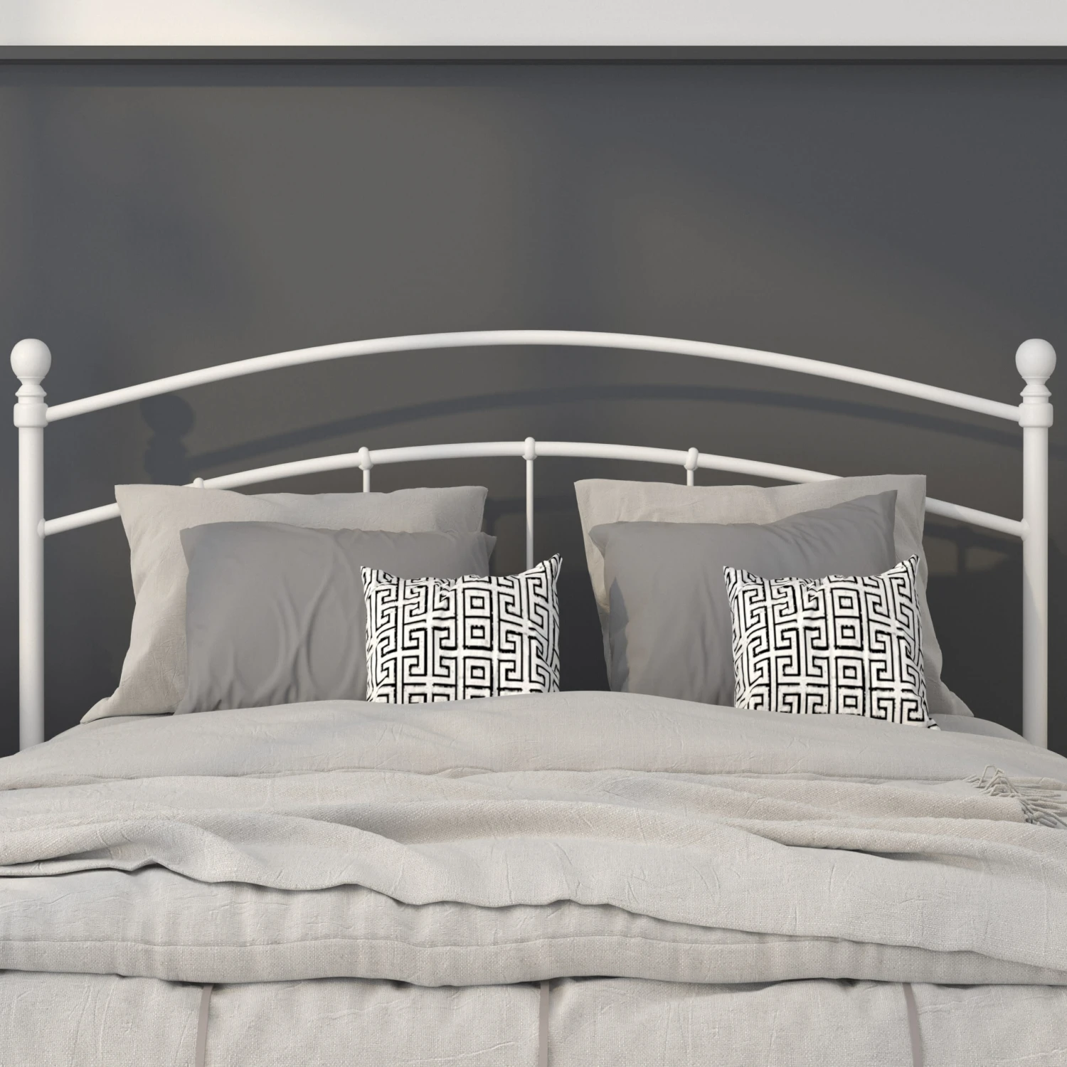 Flash Woodstock Decorative Metal Headboard - Image 6