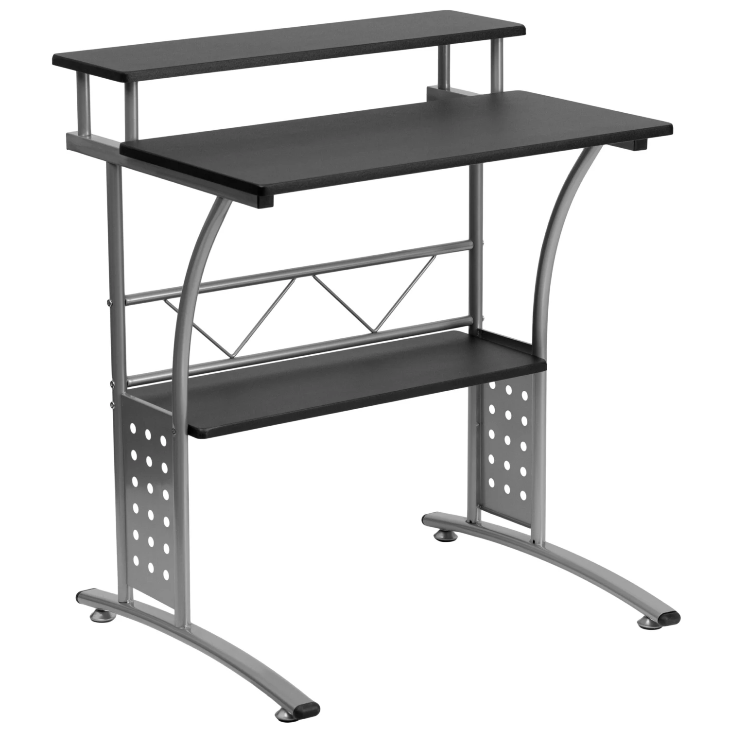 Flash Work From Home Kit - Computer Desk, Ergonomic Mesh Office Chair And Locking Mobile Filing Cabinet With Side Handles - Image 9