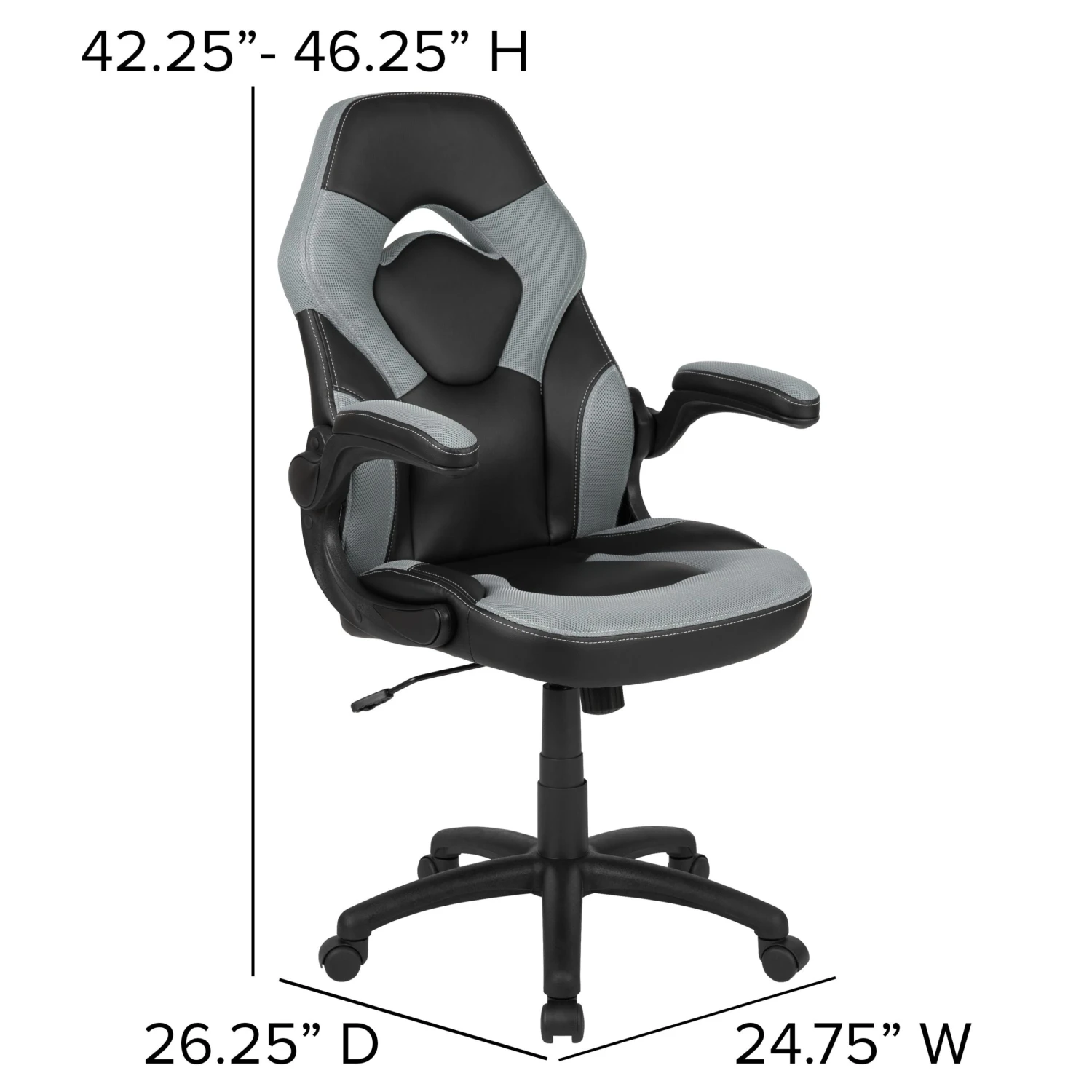 Flash X10 Gaming Chair Racing Office Ergonomic Computer PC Adjustable Swivel Chair With Flip-up Arms - Image 20